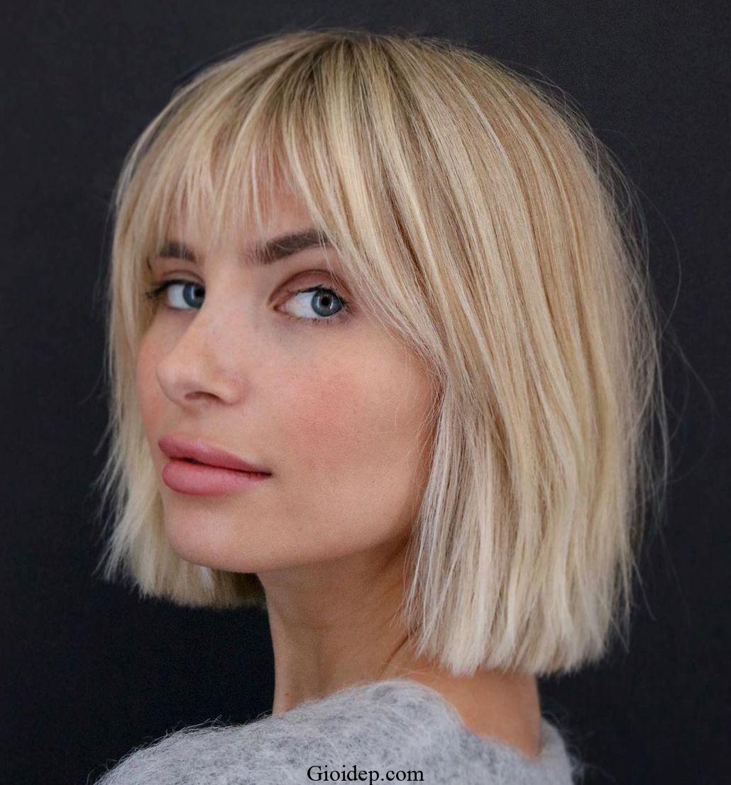 13 best Blunt Bob with Long Curtain Bangs this year 2